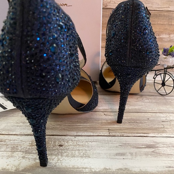 Sparkly Blue Heels Worn Once - Picture 4 of 8